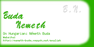 buda nemeth business card